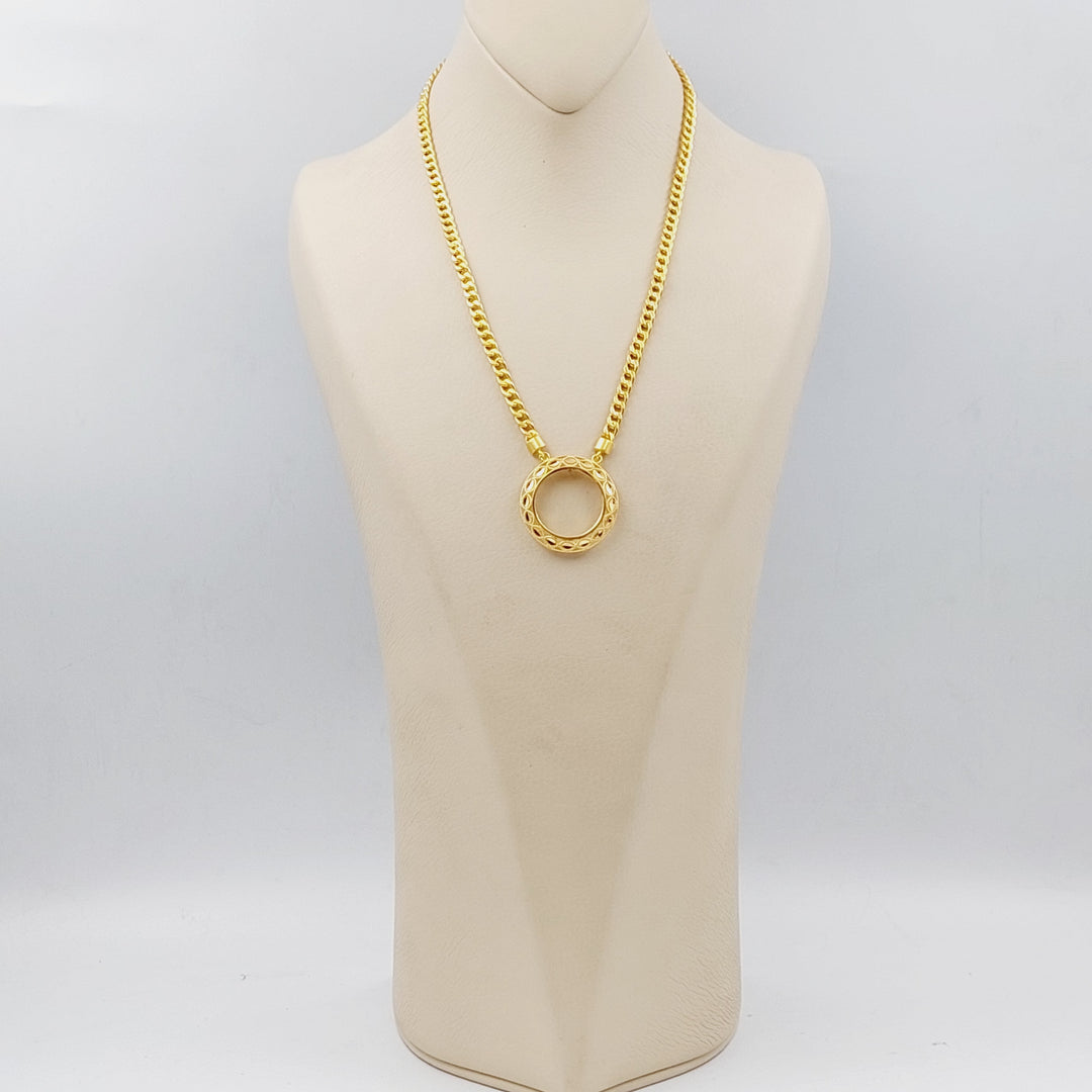 21K Gold Frame Necklace by Saeed Jewelry - Image 5