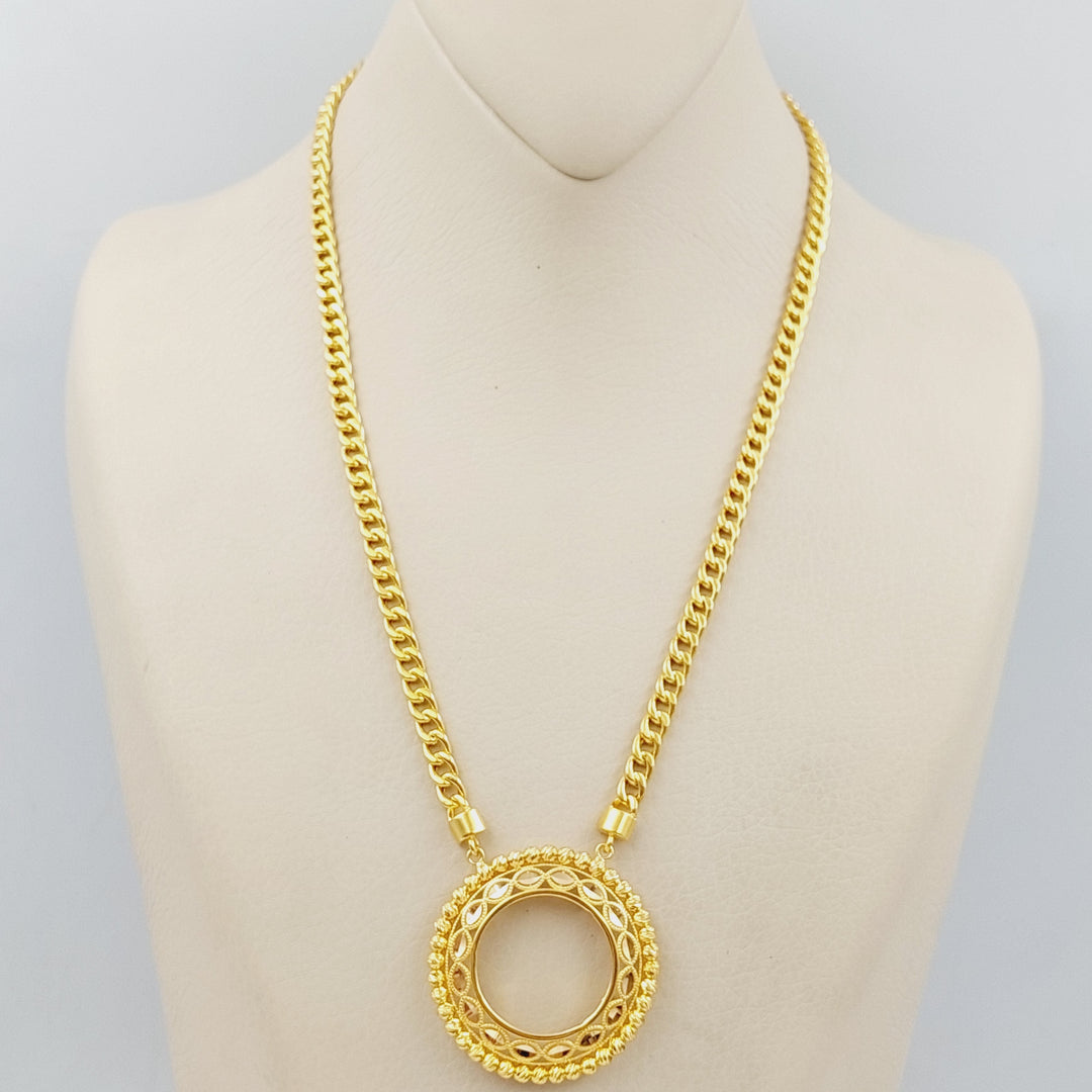 21K Gold Frame Necklace by Saeed Jewelry - Image 1