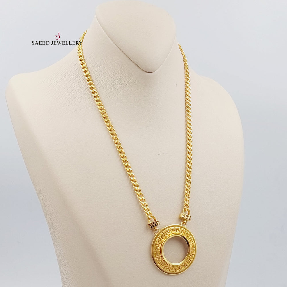 21K Gold Frame Necklace by Saeed Jewelry - Image 2