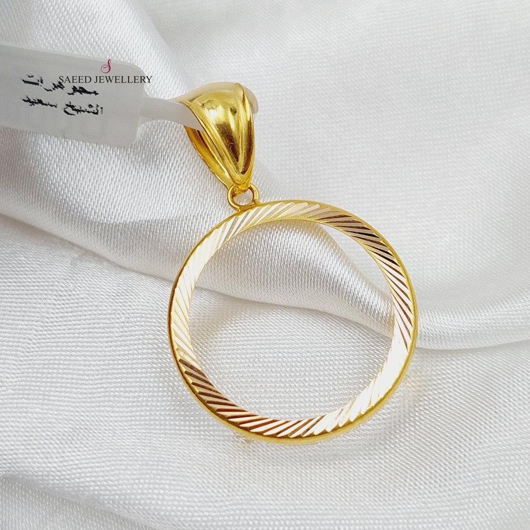 21K Gold Frame Pendant by Saeed Jewelry - Image 3