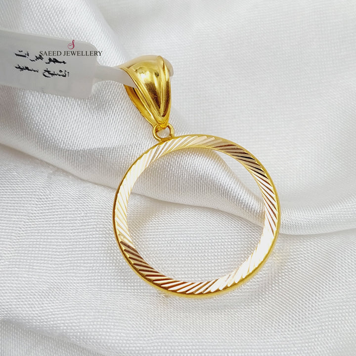 21K Gold Frame Pendant by Saeed Jewelry - Image 3