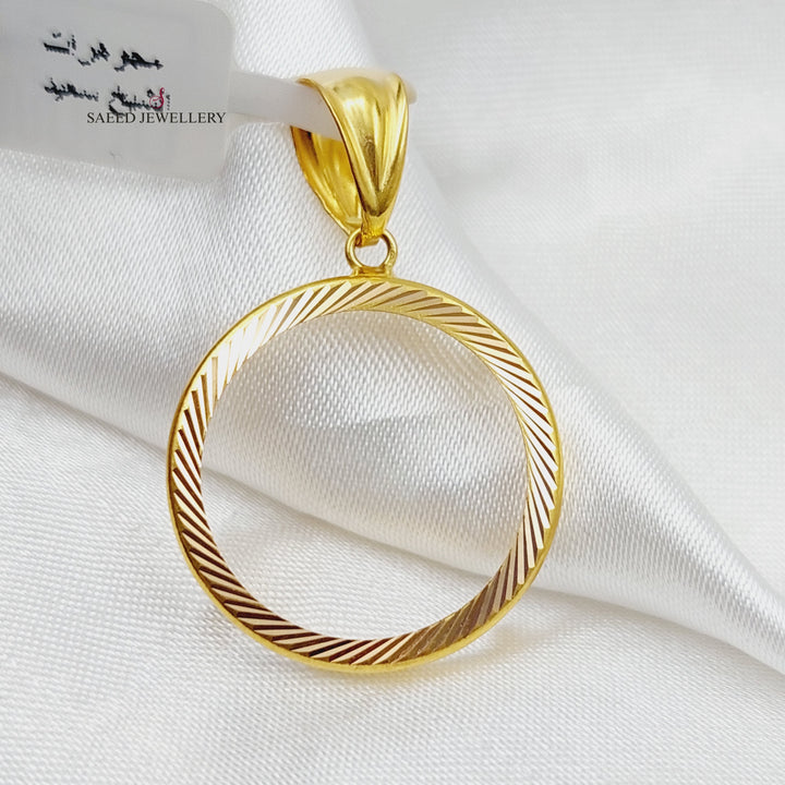 21K Gold Frame Pendant by Saeed Jewelry - Image 4