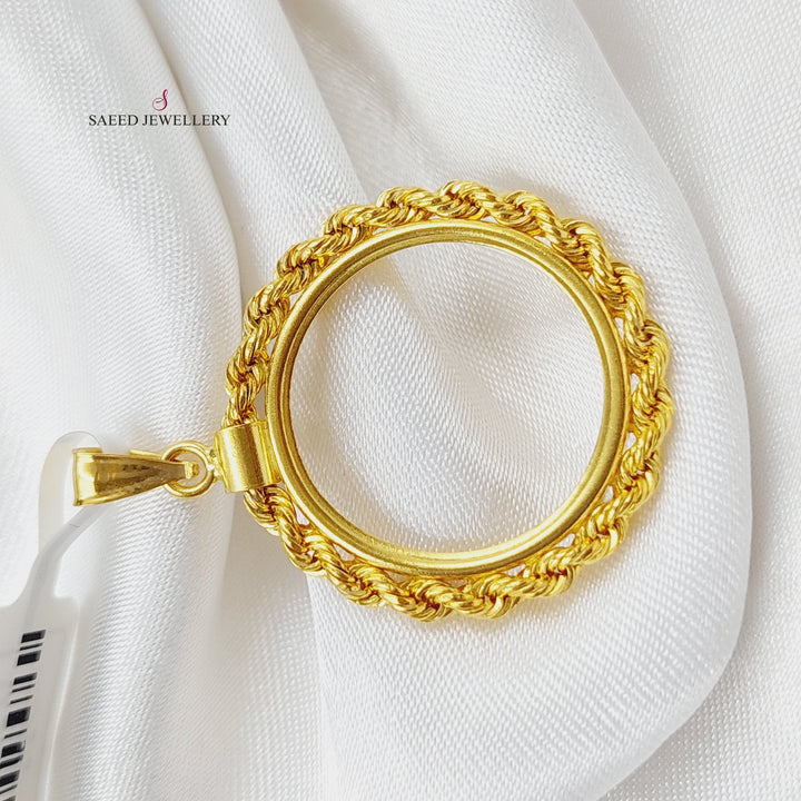 21K Gold Frame Pendant by Saeed Jewelry - Image 4