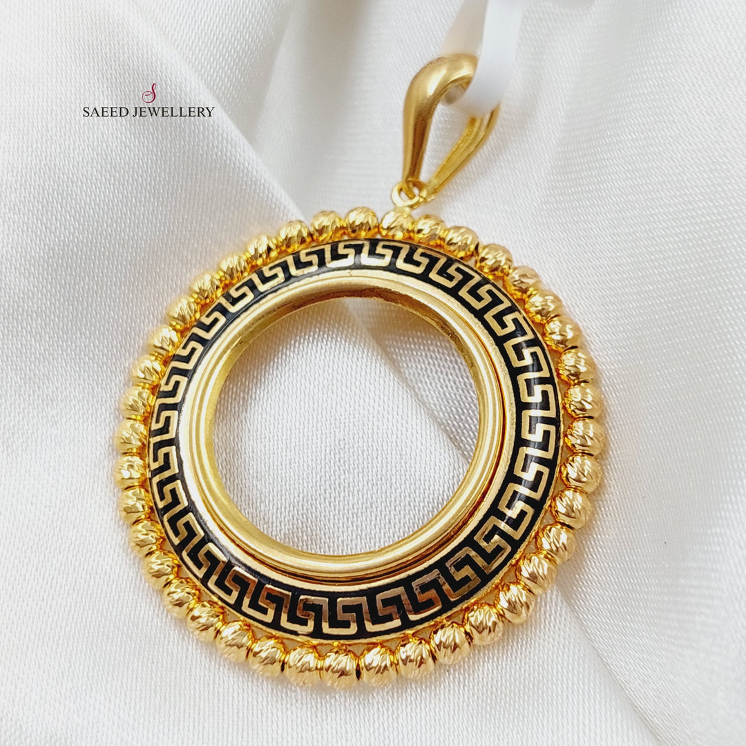 21K Gold Frame Pendant by Saeed Jewelry - Image 3