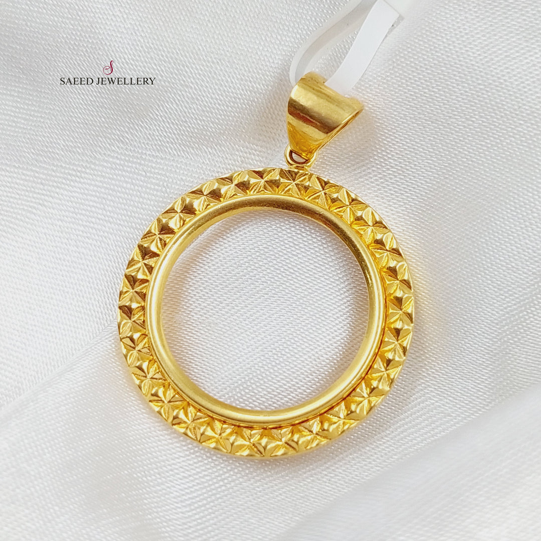 21K Gold Frame Pendant by Saeed Jewelry - Image 3