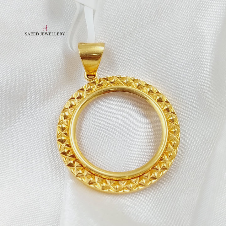 21K Gold Frame Pendant by Saeed Jewelry - Image 4