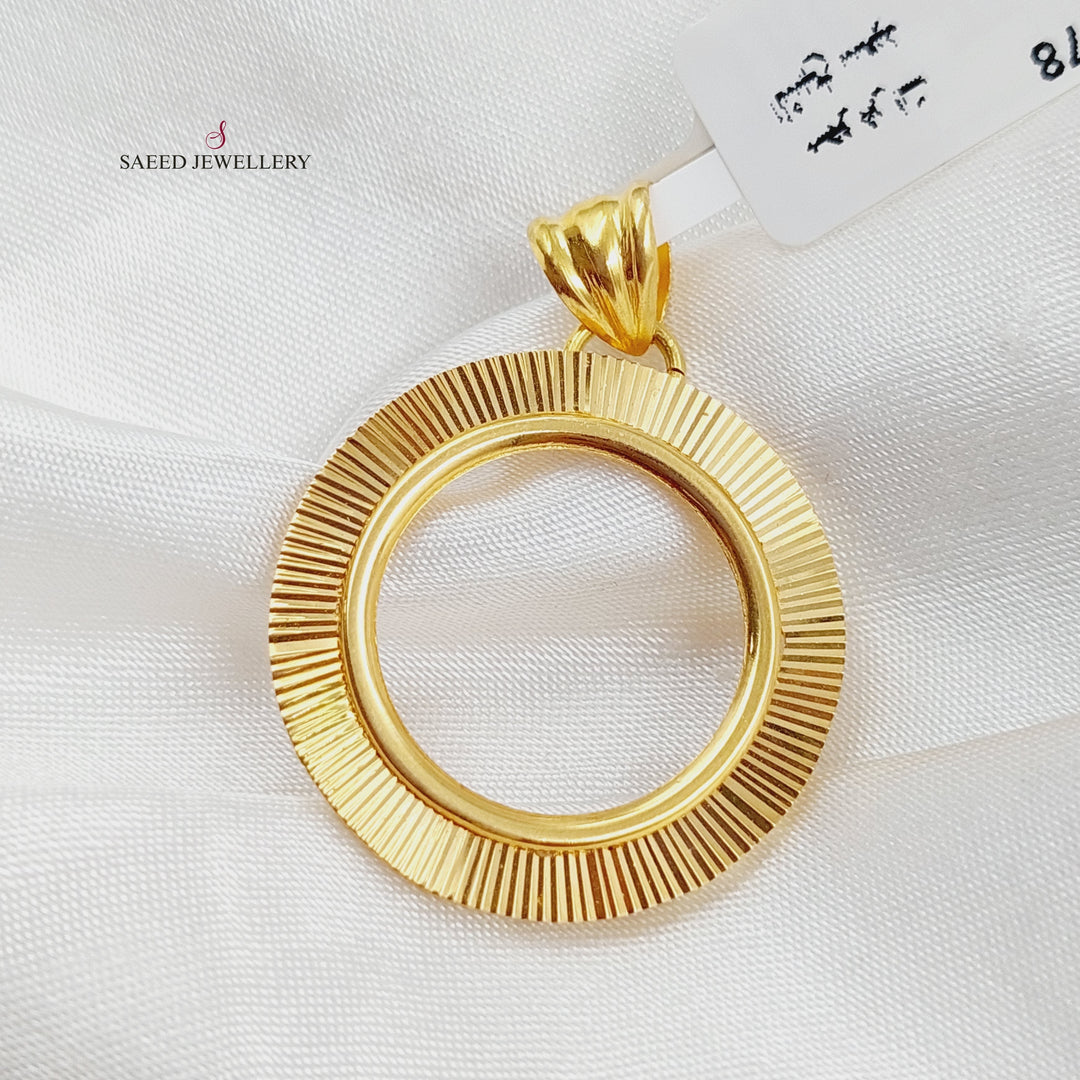 21K Gold Frame Pendant by Saeed Jewelry - Image 4