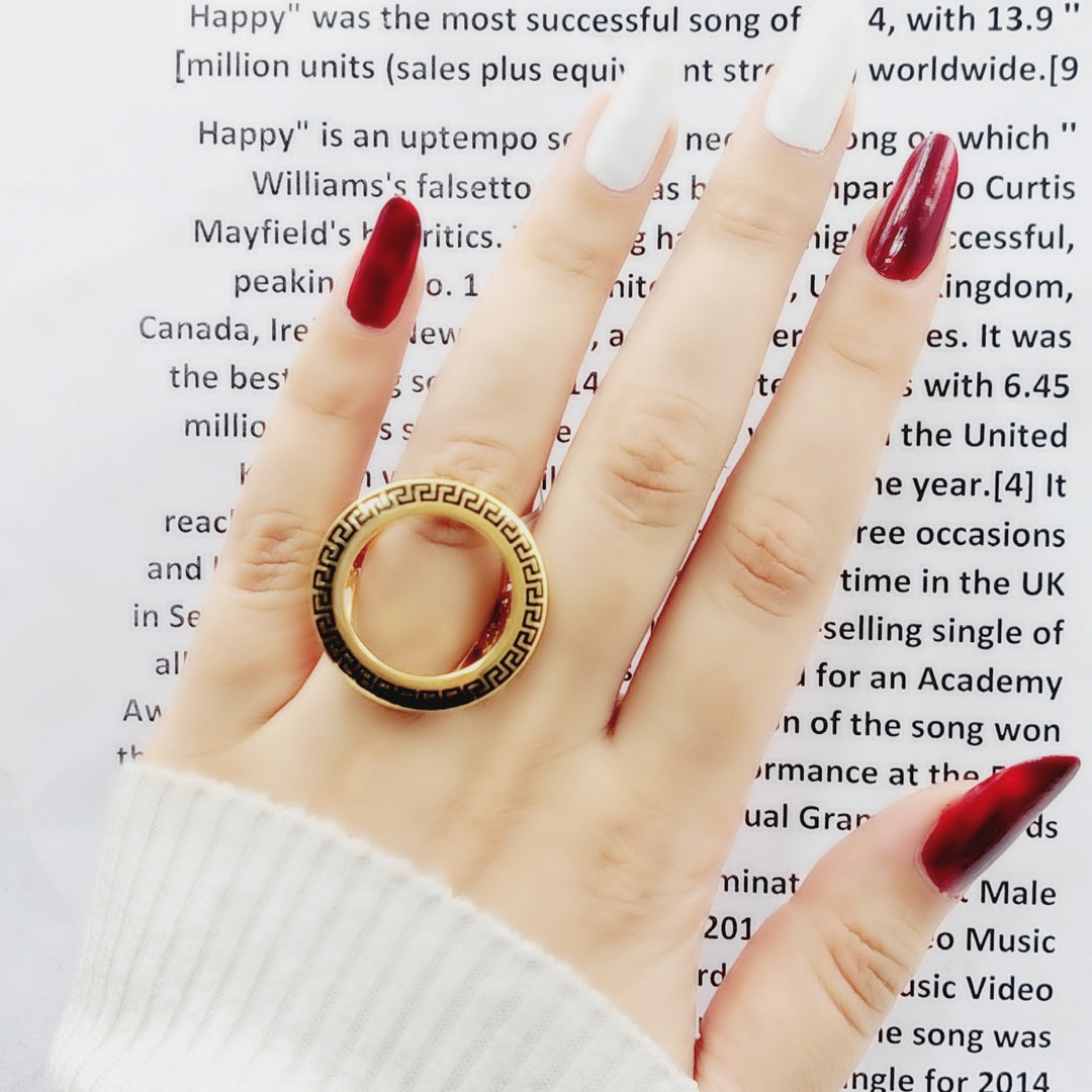 21K Gold Frame Ring by Saeed Jewelry - Image 3