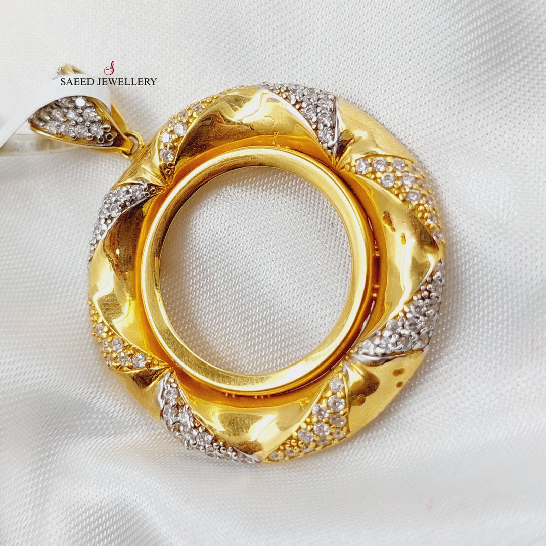 21K Gold Frame Pendant by Saeed Jewelry - Image 4