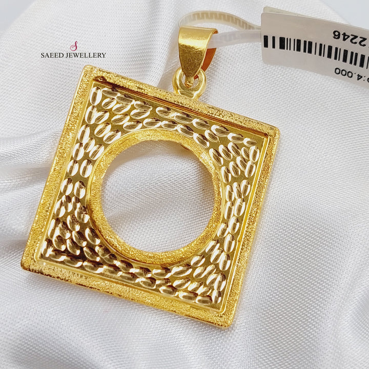 21K Gold Frame Pendant by Saeed Jewelry - Image 3