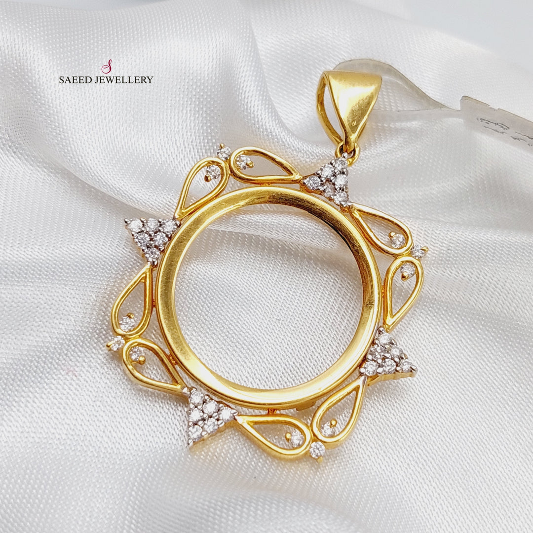 21K Gold Frame Pendant by Saeed Jewelry - Image 3