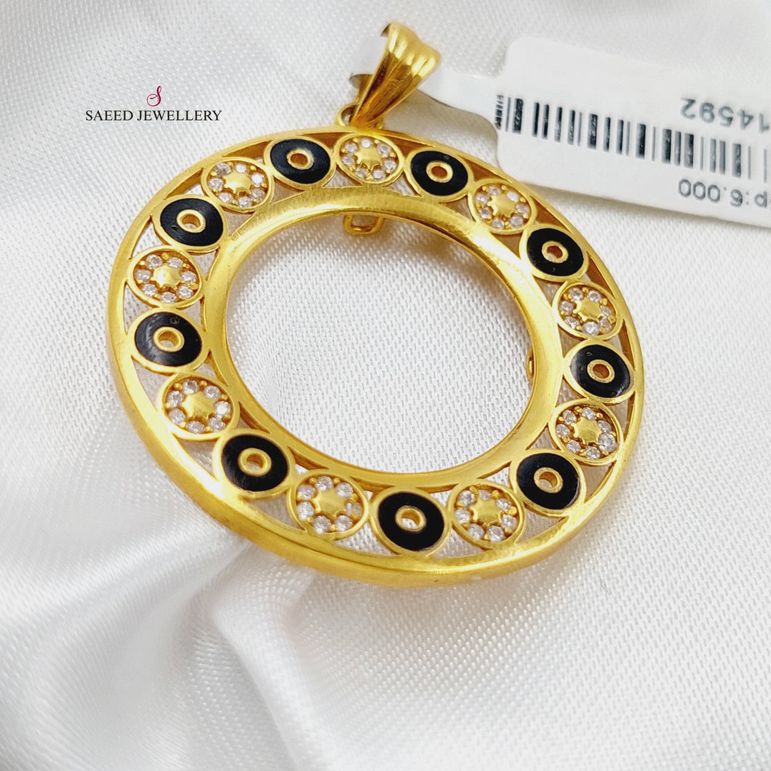 21K Gold Frame Pendant by Saeed Jewelry - Image 1