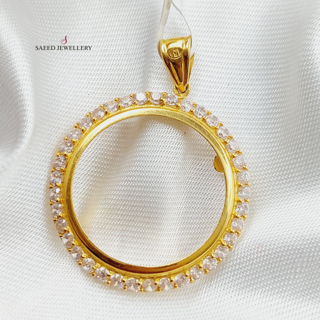 21K Gold Frame Pendant by Saeed Jewelry - Image 3