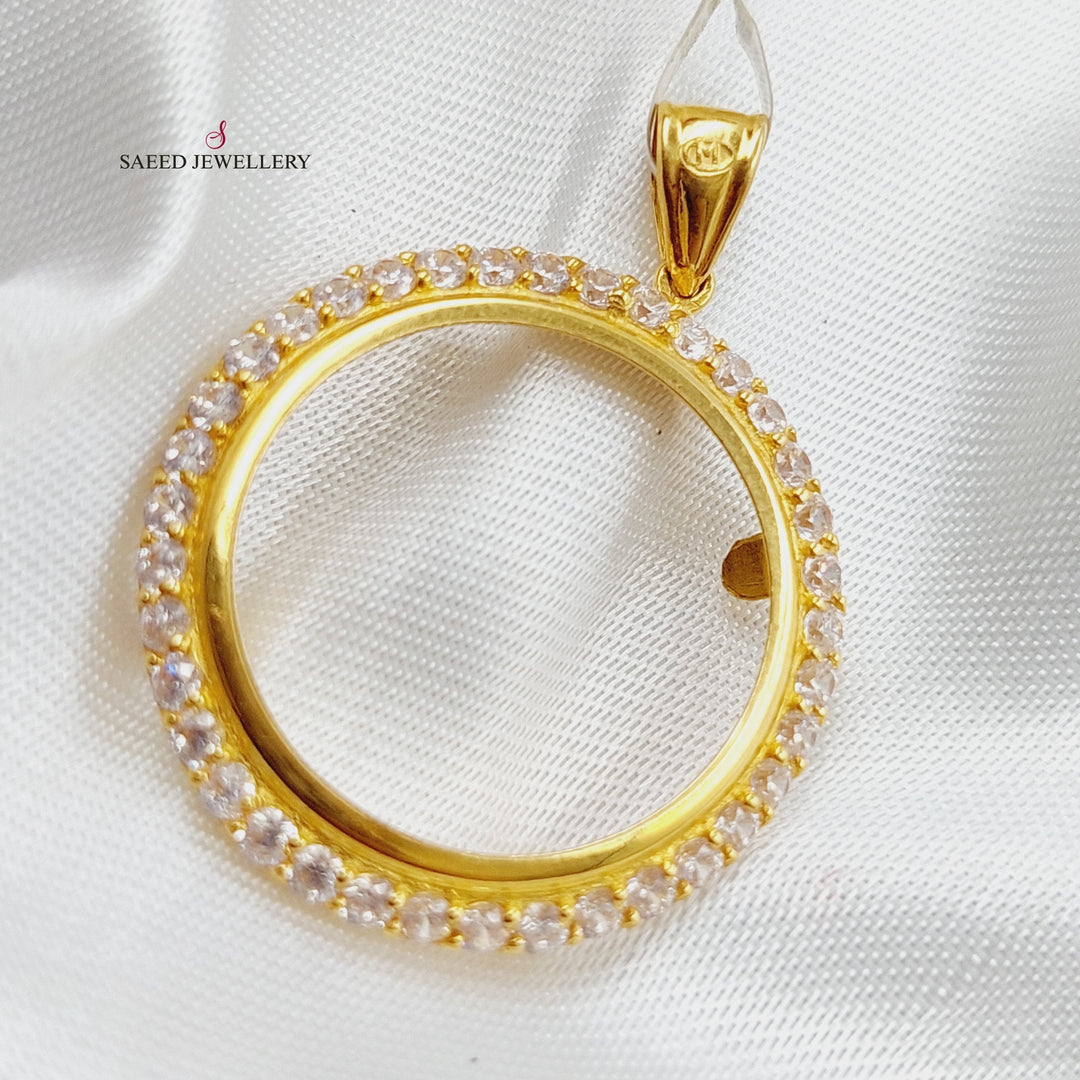 21K Gold Frame Pendant by Saeed Jewelry - Image 4