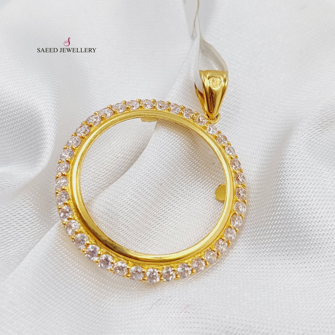 21K Gold Frame Pendant by Saeed Jewelry - Image 1