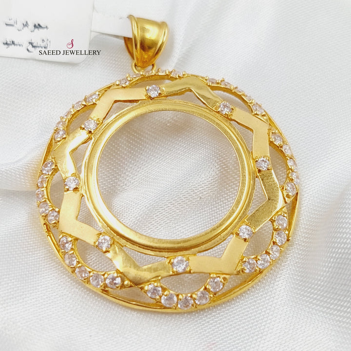 21K Gold Frame Pendant by Saeed Jewelry - Image 1