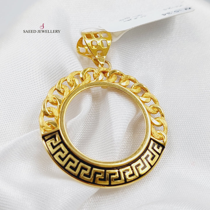 21K Gold Frame Pendant by Saeed Jewelry - Image 3