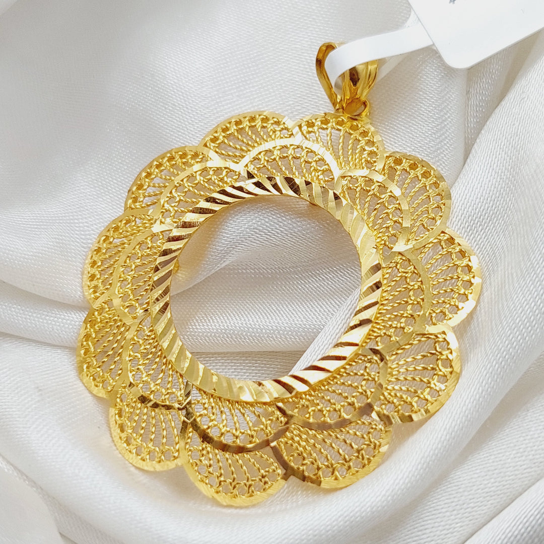 21K Gold Frame Pendant by Saeed Jewelry - Image 3