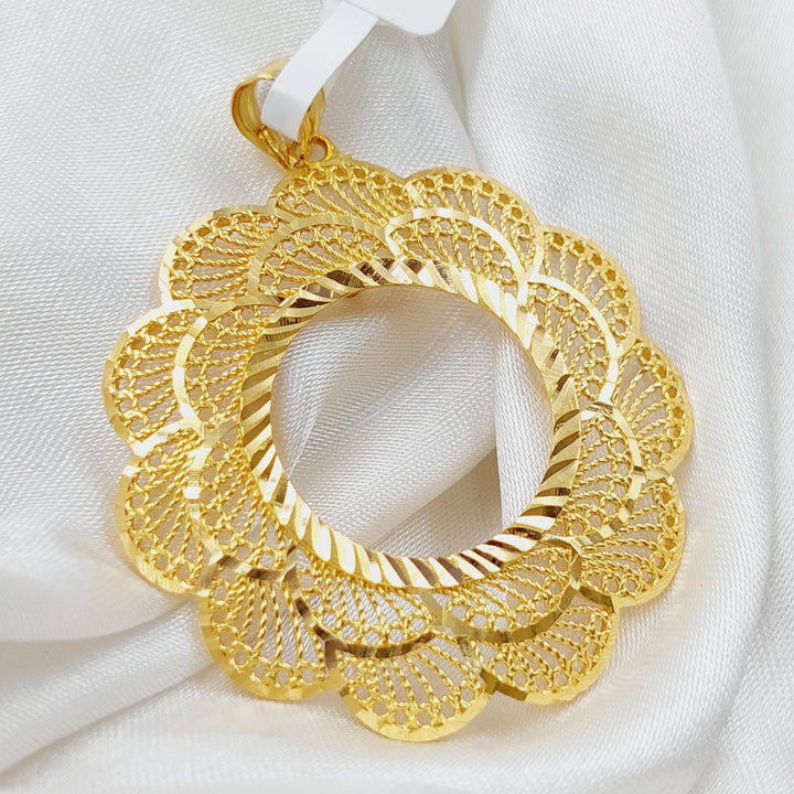 21K Gold Frame Pendant by Saeed Jewelry - Image 4