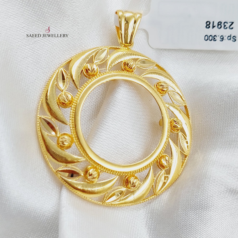 21K Gold Frame Pendant by Saeed Jewelry - Image 7