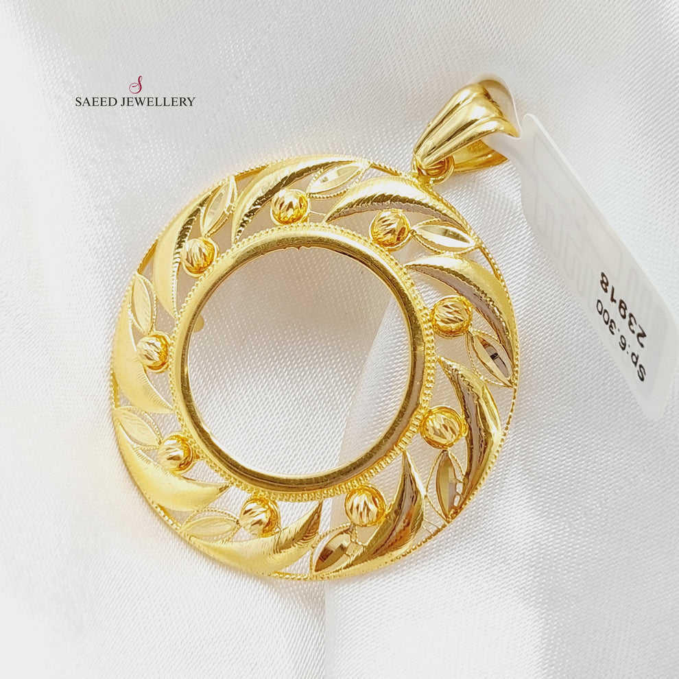 21K Gold Frame Pendant by Saeed Jewelry - Image 2