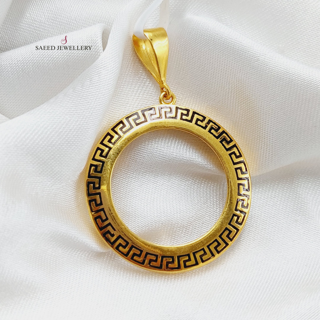 21K Gold Frame Pendant by Saeed Jewelry - Image 4