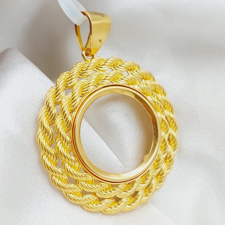 21K Gold Frame Pendant by Saeed Jewelry - Image 1