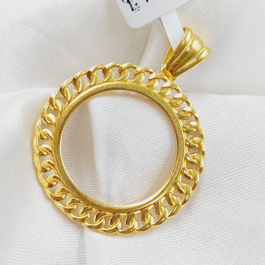 21K Gold Frame Pendant by Saeed Jewelry - Image 4