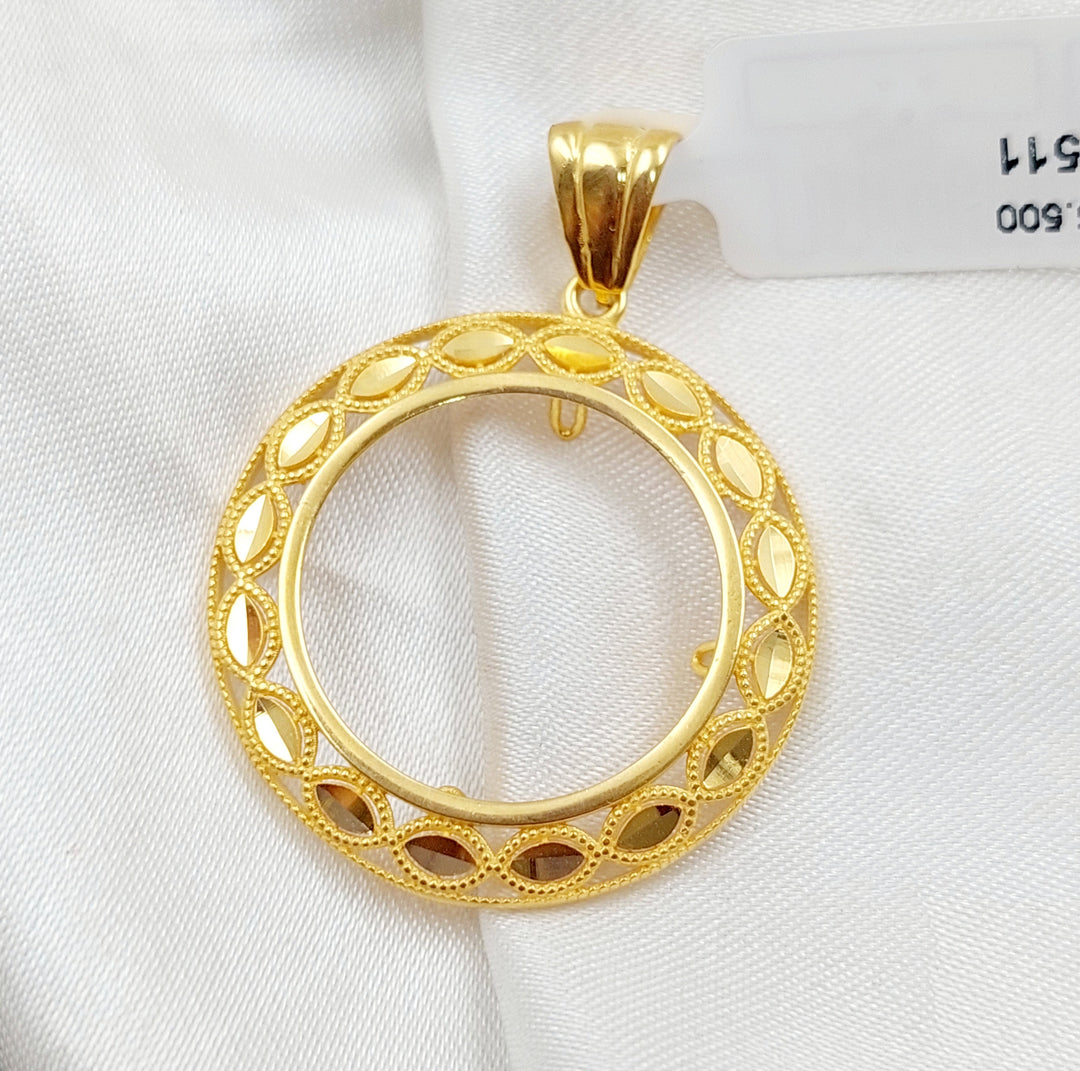 21K Gold Frame Pendant by Saeed Jewelry - Image 1