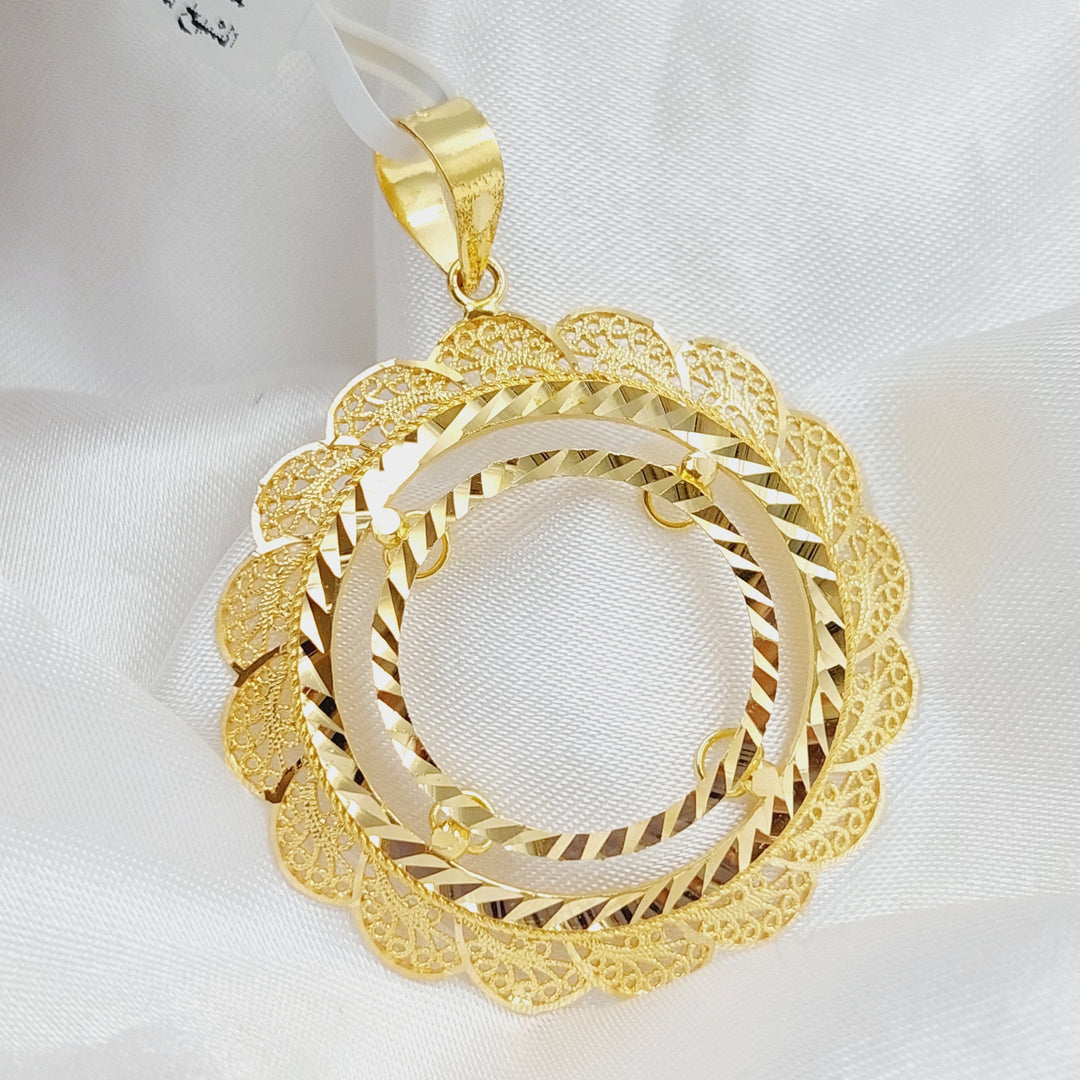 21K Gold Frame Pendant by Saeed Jewelry - Image 3