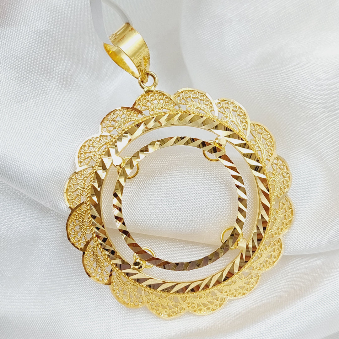 21K Gold Frame Pendant by Saeed Jewelry - Image 4