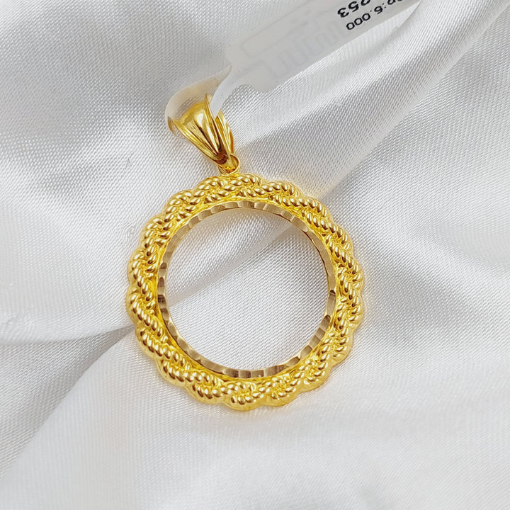 21K Gold Frame Pendant by Saeed Jewelry - Image 4