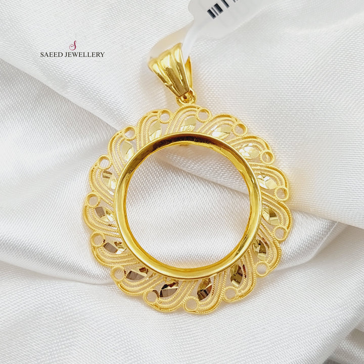 21K Gold Frame Pendant by Saeed Jewelry - Image 7