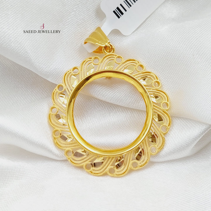 21K Gold Frame Pendant by Saeed Jewelry - Image 1