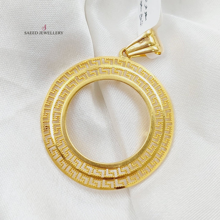 21K Frame's Pendant Made of 21K Yellow Gold by Saeed Jewelry-26611