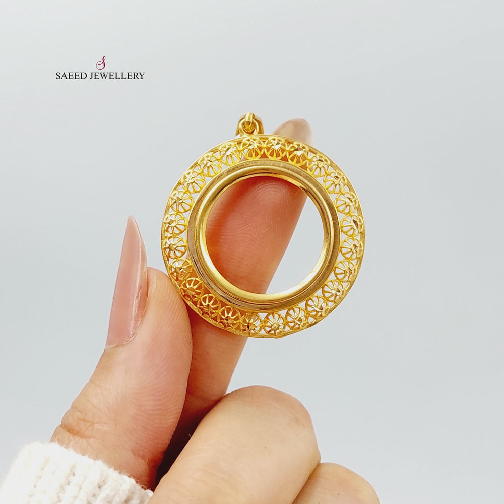 21K Gold Frame Pendant by Saeed Jewelry - Image 2