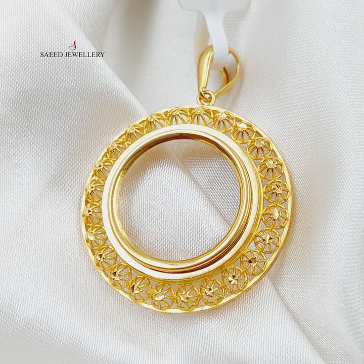 21K Gold Frame Pendant by Saeed Jewelry - Image 4