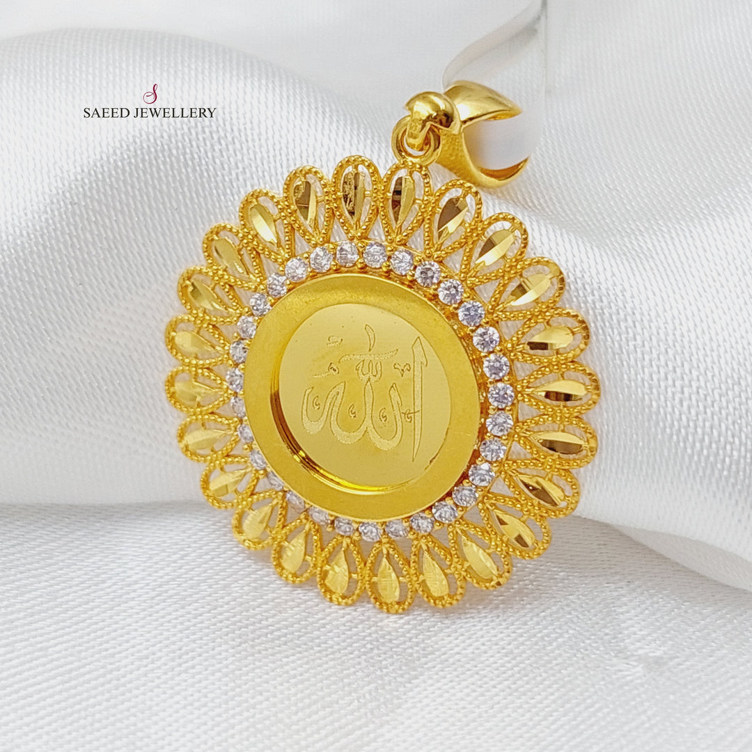 21K Gold God's Pendant by Saeed Jewelry - Image 6