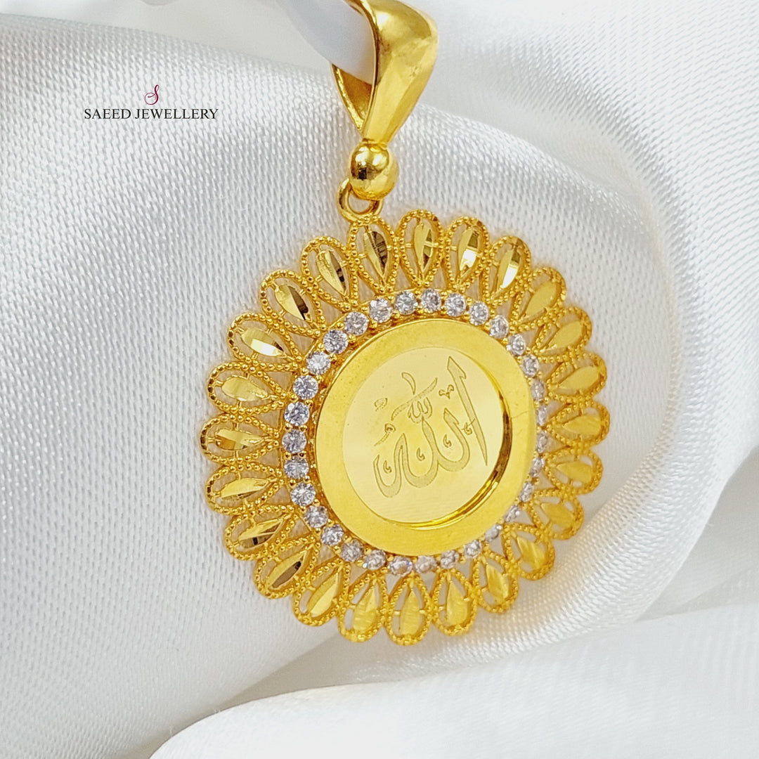 21K Gold God's Pendant by Saeed Jewelry - Image 7