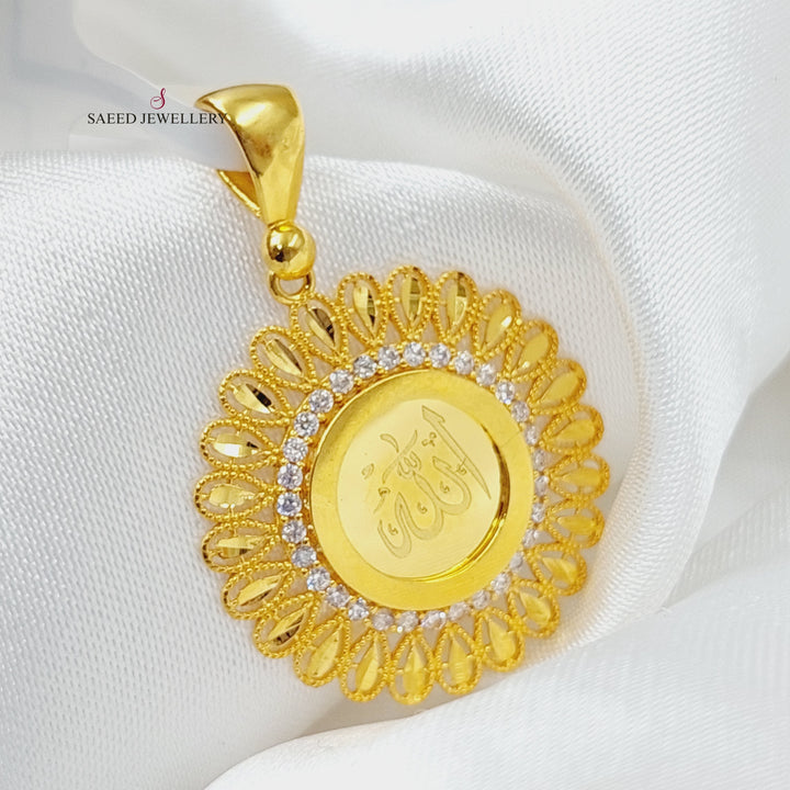 21K Gold God's Pendant by Saeed Jewelry - Image 1