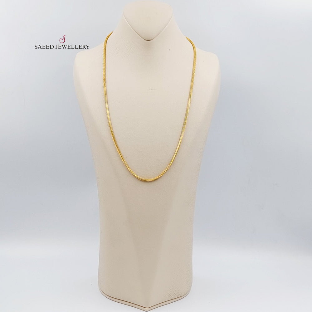 21K Gold 60cm Malaysian Bold Chain by Saeed Jewelry - Image 2