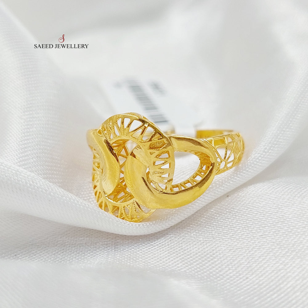 21K Gold Belt Ring by Saeed Jewelry - Image 2