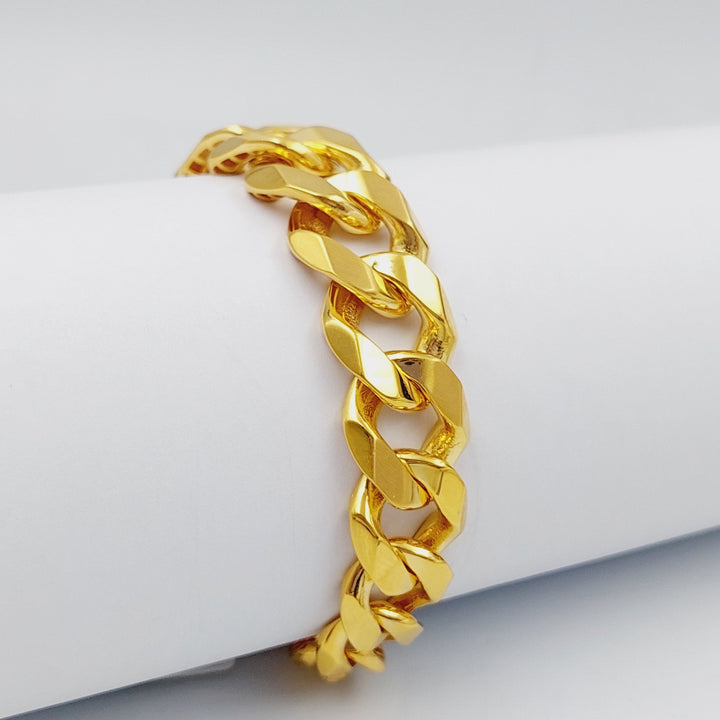 21K Gold Chain Bracelet by Saeed Jewelry - Image 1