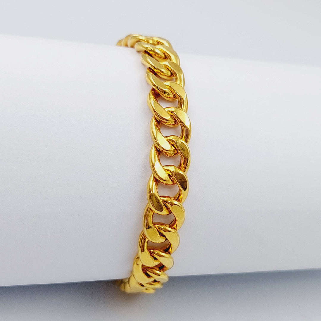 21K Gold Chain Bracelet by Saeed Jewelry - Image 5