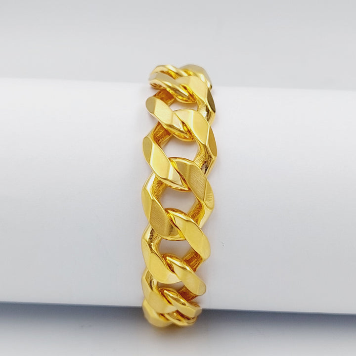 21K Gold Chain Bracelet by Saeed Jewelry - Image 5