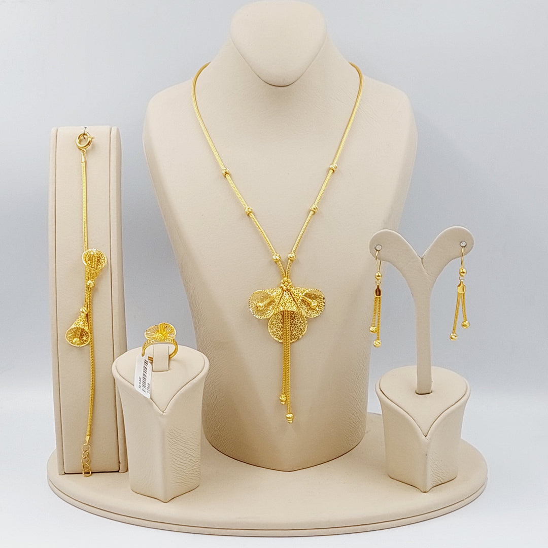 21K Gold Fancy 4 -piece Set by Saeed Jewelry - Image 1