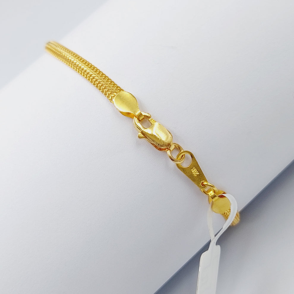 21K Gold Fancy Bracelet by Saeed Jewelry - Image 3