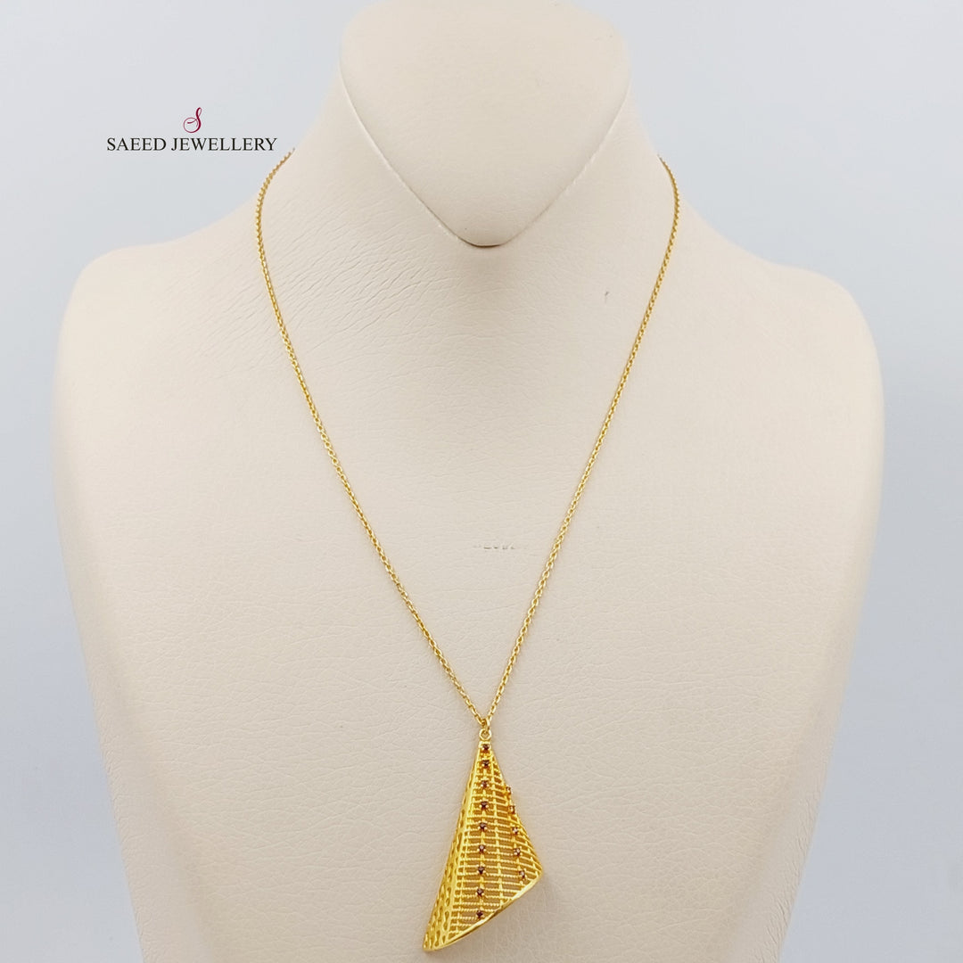 21K Gold Fancy Necklace by Saeed Jewelry - Image 1