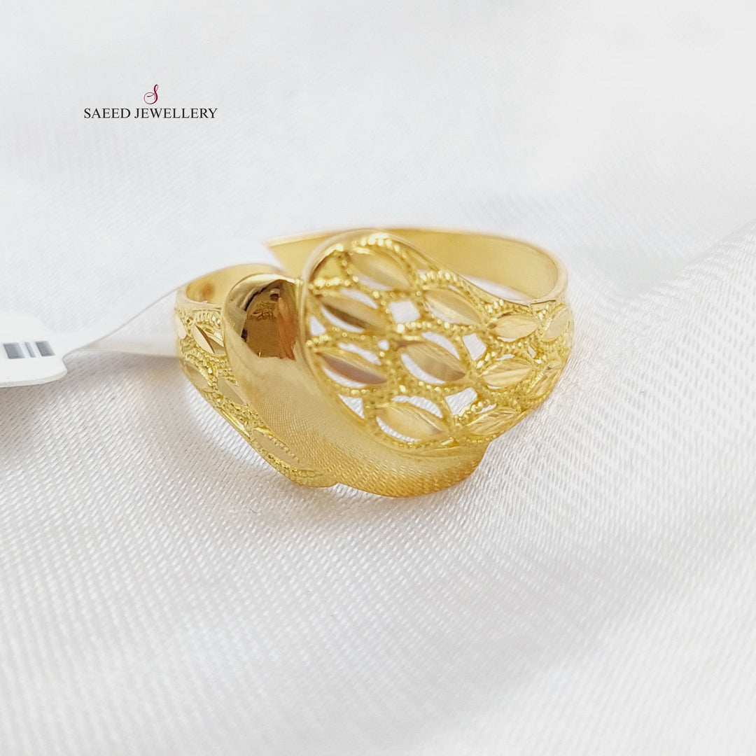 21K Gold Fancy Ring by Saeed Jewelry - Image 3