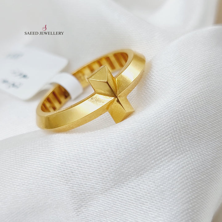 21K Gold Fancy Ring by Saeed Jewelry - Image 4